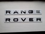2 x Range Rover Bonnet & Boot Gloss Black Badge GENUINE Sizing With Stencil