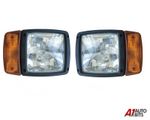 Lh +Rh For Jcb Telehandler Loader Loadall Head Lights Lamps Headlamps Indicator