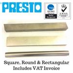 Presto HSS M42 Cobalt Toolbits - Square, Round & Rectangular. Metric & Imperial