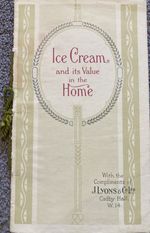 1925 Maison Lyons Ice Cream & Its Value In The Home Cadby Hall Booklet England