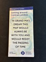 London Underground pocket tube map - Getting around Central London - June 2019. 