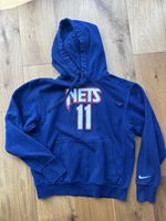 New Jersey Nets Hoodie Mens small Blue Pullover Nike 75th Anniversary NBA Logo