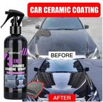 3 in 1 Nano Ceramic Car Coating | Hydrophobic Polish & Paint Protection Spray