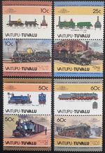 Vaitupu-Tuvalu 1985 Leaders of the World Locomotives (1st Series) Set of 8 MNH