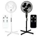 A2Z Pedestal Fan 16 Inch 3-Speed Setting Remote Control Electric Standing Fan