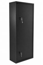 GDK 8 gun Key lock,2 x vault locks 8 gun cabinet with side ammo safe