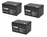 3 X Platinum 12V 12AH Rechargeable Battery Electric Bikes Replaces 6-DZM-12 V