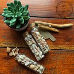 3 X Large 10cm Tall Sea Shell Jars, coastal home decor, Beach in a bottle favour