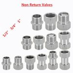 Non Return Valves - Nickel Brass Bsp 1/2" 3/4" 1" Male/Female Thread Check Valve