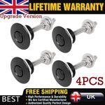 4x Car Quick Release Bumper Latch Push Button Bonnet Hood Pin Lock Clip Kit NEW