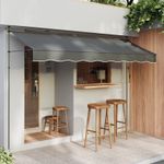 1.5m-4m Retractable Awning Manual Garden Canopy Sun Shade Shelter Waterproof