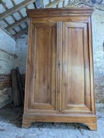 Antique French Provincial Armoire Linen Press Housekeeper’s Cupboard c.19th Cent