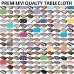WIPE CLEAN PVC TABLECLOTH VINYL OILCLOTH TABLE CLOTH TABLE COVER PROTECTOR 