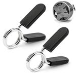 2x 1" Spring Clamp Collars for Weight Bar Dumbbells Gym Fitness Clips Locks 25mm