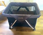 Nuna Portable Foldable Mesh Play Pen/Travel Cot with Mat & Carry Bag Solid