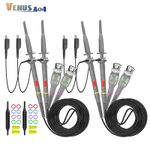 Universal 10X 1X 100MHz Oscilloscope Probes Clip P6100 10:1 with Accessory Kit