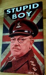 Dads Army Captain George Mainwaring  Arthur Lowe Silly Boy comedy BBC tv sign