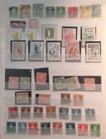 ARGENTINA 1860s - 1960s VF USED & MINT LOT 5 PAGES + BUENOS AIRES STAMPS