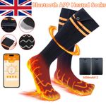 10000mAh Rechargeable Heated Socks For Men Women Washable Electric Warming Sock