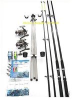 Sea Fishing Kit 12ft beach rods and Shakespeare Firebird  Reels Beach Fishing