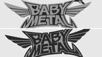 Baby Metal 3D Printed Logo Sign - 186x75x7mm