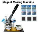High-quality 50mm 2inch Square Badge Magnet Making Machine for DIY Decoration