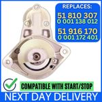 STARTER MOTOR for 1.3L DIESEL START/STOP 51810307 51916170 0001138012 0001172401