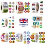 Kids Reward Motivational Sticker for Children Teacher Nursery Praise Labels 25mm