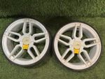 AH - Pair of Powakaddy FW Range/C2 Sport Rear Wheels - White