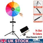 14 Slot Color Prize Game Wheel Dry Erase Spin The Fortune Detachable Floor Stand