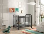 VIPACK JAXX BRONXX industrial metal Cot 120 x 60cm matt black