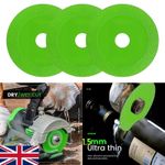 3X Glass Cutting Disc for Angle Grinder Green Thin Saw Blade Wheel Glass Ceramic