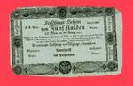 AUSTRIA  5 GULDEN  1811  `` FORMULARE ``  PICK # A46b XF.