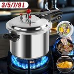 5/7/9 Litre Dual Handle aluminum Pressure Cooker Kitchen Catering Cookware