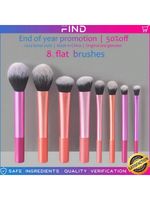 New Real Techniques Makeup Brush Powder Blush Foundation Set Sam's Picks 8pcs