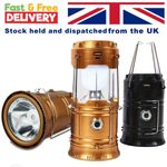 DOMIRA Solar LED Camping Lantern Portable Outdoor Garden Hanging Tent Light