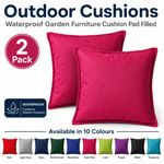 Outdoor Cushions WATERPROOF Garden Furniture Cushion Pad FILLED Square