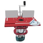 Router Lift Kit Aluminum Insert Plate Woodworking Miter Gauge Bracket 65mm Motor