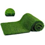 High Density Artificial Grass Turf Mat 20mm Pile Height Grass Rug (1m x 4m)