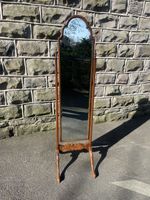 Antique Walnut Cheval Dressing Mirror