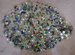Large Bundle Of Mixed Size Marbles - Various Styles/Cat Eye/Glass & Other