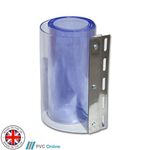 Plated Spare Replacement PVC Door Strip Curtain - 400mm x 4mm x 2.25m