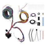 UNIVERSAL Extra long Wires 21 Circuit Wiring Harness Kit For CHEVY FORD