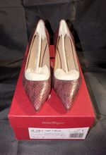 Salvatore Ferragamo - ‘Biscotto’ Heels - Brand New With Box - Red - Size 5.5C UK