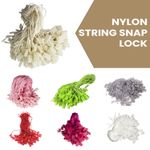 100-1000pcs Nylon String Plastic Lock Tag Fastener for Clothes Shoes Bags Labels