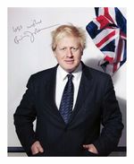 BORIS JOHNSON  AUTOGRAPH SIGNED PHOTO POSTER