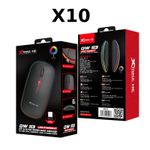 Trade Lot 10× XTrike Me GW-113 Wireless Mouse Dual-Mode RGB Silent 800–1600 DPI