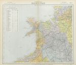 NORTHWEST ENGLAND & NORTH WALES WATERSHEDS & Lighthouses. LETTS 1883 old map