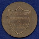 York 18th Century Advertising Halfpenny, B Hobson, Cutler, V Scarce (Ref. d0864)