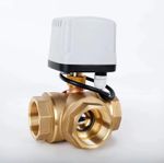DN15 DN20 DN25 DN50 3 Ways Waterproof Motorized Ball Valve 3-Wire 2 Control Bras